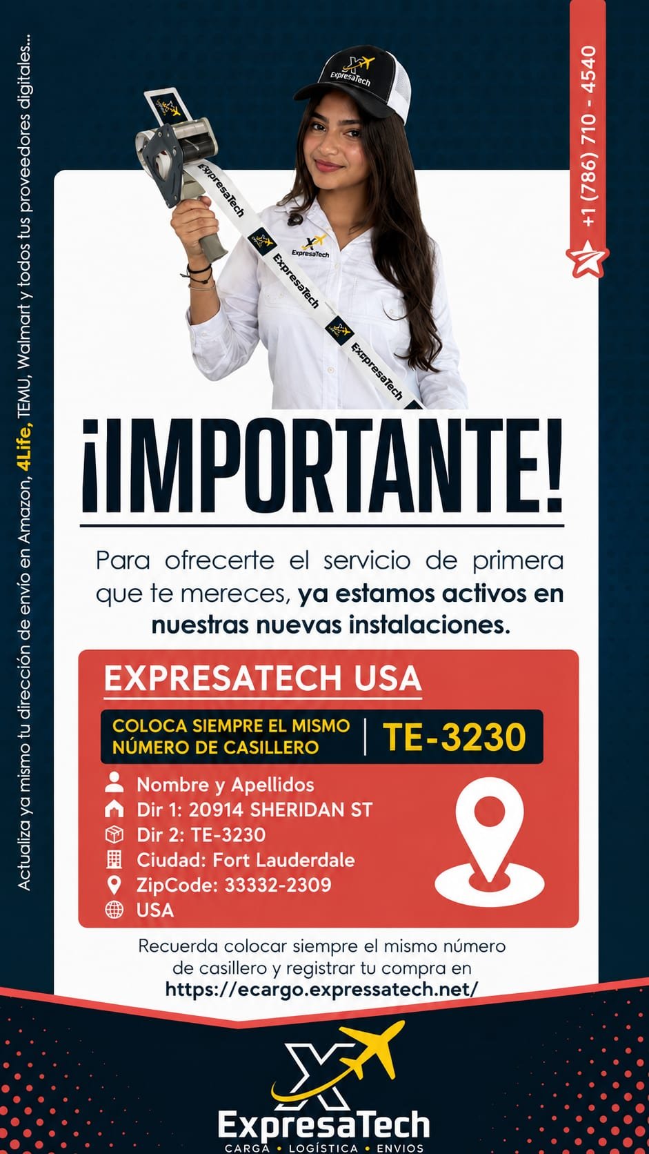 Aviso importante: nueva dirección de envío